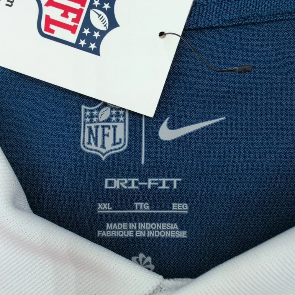 Indianapolis Colts Nike Dri Fit Polo Shirt Mens XXL Throwback Rewind Logo